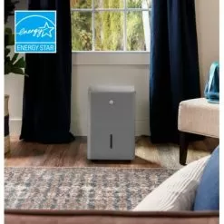 GE - 50-Pint Energy Star Portable Dehumidifier With Smart Dry For Wet Spaces - Grey -Appliance Shop 1c2d8acc e823 5f83 b4c4 7f68acf0f269