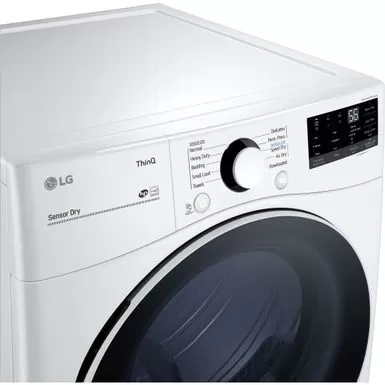 LG 7.4-Cu. Ft. Front Load Electric Dryer With Built-In Intelligence, White 7 LG 7.4-Cu. Ft. Front Load Electric Dryer With Built-In Intelligence, White - Image 5