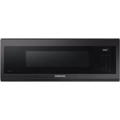 Samsung 1.1-Cu. Ft. Smart SLIM Over-the-Range Microwave With 550 CFM Ventilation, Black Stainless
