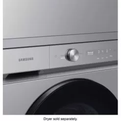 Samsung - Bespoke 5.3 Cu. Ft. Ultra Capacity Front Load Washer With Super Speed Wash And AI Smart Dial - Silver Steel -Appliance Shop 1d0fd12d 59c3 5a38 932e 1eb0c0aeef3a