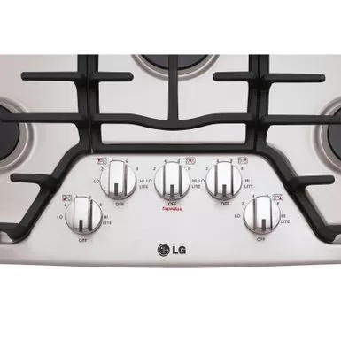 LG 30 Inch 5 Sealed Burner Gas Cooktop - STAINLESS STEEL 8 LG 30 Inch 5 Sealed Burner Gas Cooktop - STAINLESS STEEL - Image 6