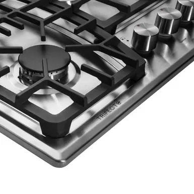 30 In. Gas Cooktop,Stainless Steel Gas Cooktop,NG/LPG Convertible Gas Burners - Silver 6 30 In. Gas Cooktop,Stainless Steel Gas Cooktop,NG/LPG Convertible Gas Burners - Silver - Image 4