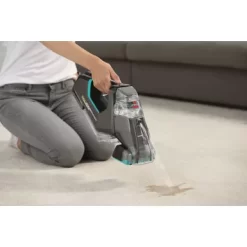 BISSELL - Pet Stain Eraser PowerBrush Plus Cordless Portable Carpet Cleaner - Titanium And Electric Blue -Appliance Shop 1efe7413 8bf9 4008 bda9 487a7227586c