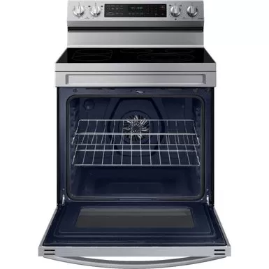 Samsung - 6.3 Cu. Ft. Freestanding Electric Convection+ Range With WiFi, No-Preheat Air Fry And Griddle - Stainless Steel 5 Samsung - 6.3 Cu. Ft. Freestanding Electric Convection+ Range With WiFi, No-Preheat Air Fry And Griddle - Stainless Steel - Image 3