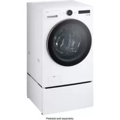 LG - 5.0 Cu. Ft. High-Efficiency Smart Front Load Washer With Steam And TurboWash 360 - White -Appliance Shop 1ff34127 6ed0 5cb9 b82d 798d70072050