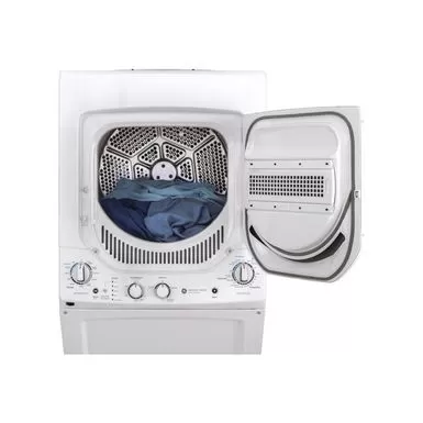 Ge Unitized Spacemaker 24" White Stack Washer With Gas Dryer 8 Ge Unitized Spacemaker 24" White Stack Washer With Gas Dryer - Image 6