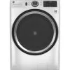 GE - 4.8 CuFt High-Efficiency Stackable Smart Front Load Washer W/UltraFresh Vent System & Microban Antimicrobial Technology - White On White