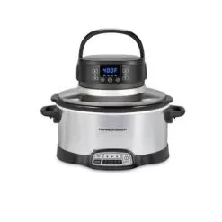 Hamilton Beach 2-in-1 6 Quart Air Fry Slow Cooker - Stainless Steel