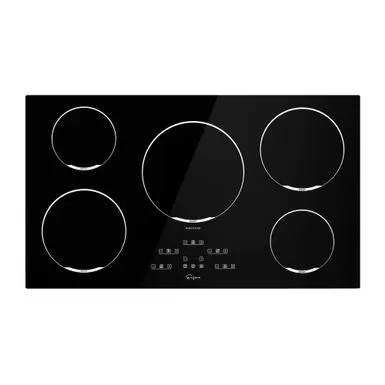 2 Piece Kitchen Appliances Packages Including 36" Induction Cooktop And 36" Under Cabinet Range Hood - Black 4 2 Piece Kitchen Appliances Packages Including 36" Induction Cooktop And 36" Under Cabinet Range Hood - Black - Image 2