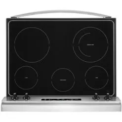 Whirlpool - 5.3 Cu. Ft. Freestanding Electric Range With Steam-Cleaning And Frozen Bake™ - Stainless Steel -Appliance Shop 2078828b 49fa 56a7 aec1 a76526c2ceed