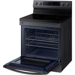 Samsung 6.3-Cu. Ft. Smart Freestanding Electric Range With No-Preheat Air Fry And Convection, Brushed Black -Appliance Shop 2089715c 240e 43d7 9aef 8bb540a2ed69