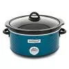 Brentwood Scallop Pattern 4.5 Quart Slow Cooker In Blue - Blue