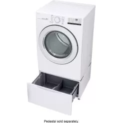 LG - 7.4 Cu. Ft. Stackable Electric Dryer With FlowSense - White -Appliance Shop 2203d2aa 9cd9 524b b4f4 fc4f54553abf