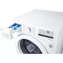 LG - 4.5 Cu. Ft. High Efficiency Stackable Front-Load Washer With 6Motion Technology - White 38 LG - 4.5 Cu. Ft. High Efficiency Stackable Front-Load Washer With 6Motion Technology - White -Appliance Shop 238acc12 6a13 54a1 bf66 9c737492cc82