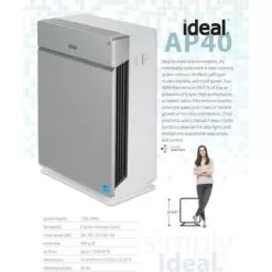 Ideal. AP40 Healthcare, 5-speeds, Air Purifier, Covers 400 Sq.ft. - White -Appliance Shop 23ecf5fa baf8 4895 9410 d1aae8aed31f