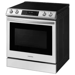 Samsung 6.3 Cu. Ft. Bespoke White Glass Smart Front Control Slide-In Electric Range -Appliance Shop 25d3e4b7 1680 496d b63a 2b31f055a26a