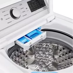 LG - 5.5 Cu. Ft. High Efficiency Smart Top Load Washer With TurboWash3D - White -Appliance Shop 26b9f452 724c 56c7 9908 cdba2d40d1be