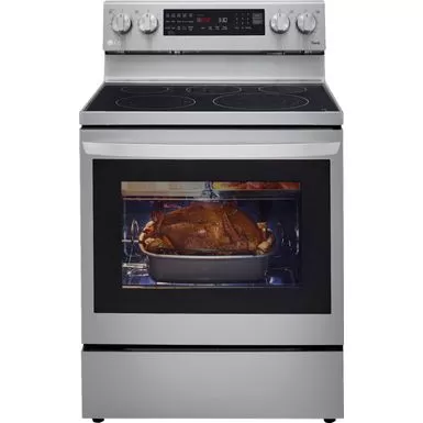 LG - 6.3 Cu. Ft. Smart Freestanding Electric Convection Range With EasyClean And InstaView - Stainless Steel 3 LG - 6.3 Cu. Ft. Smart Freestanding Electric Convection Range With EasyClean And InstaView - Stainless Steel