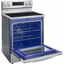 LG - 6.3 Cu. Ft. Smart Freestanding Electric Convection Range With Easy Clean, Air Fry And WideView Window - Stainless Steel -Appliance Shop 26e9524c 1cfa 5343 9df7 bb45fa5397b6