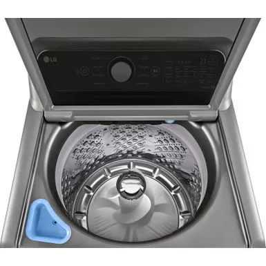 LG - 5.3 Cu. Ft. High-Efficiency Smart Top Load Washer With 4-Way Agitator And TurboWash3D - Graphite Steel 9 LG - 5.3 Cu. Ft. High-Efficiency Smart Top Load Washer With 4-Way Agitator And TurboWash3D - Graphite Steel - Image 7