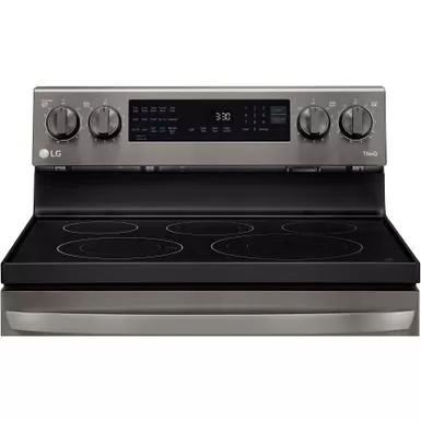 LG 6.3-Cu. Ft. Electric Smart Range With InstaView And AirFry, Black Stainless Steel 5 LG 6.3-Cu. Ft. Electric Smart Range With InstaView And AirFry, Black Stainless Steel - Image 3