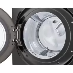 LG - 7.4 Cu. Ft. Stackable Smart Electric Dryer With TurboSteam - Black Steel -Appliance Shop 27eff1d3 61bc 5fea 8c77 a52df4f78b21