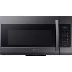 Samsung - 1.9 Cu. Ft. Over-the-Range Microwave With Sensor Cook - Black Stainless Steel