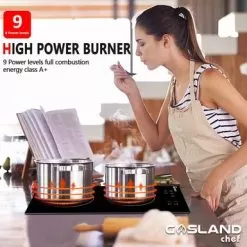 Gasland Chef 12'' Built-in Electric Induction Cooktop With 2 Burners, 9 Power Levels, Sensor Touch Control, 240V - Black -Appliance Shop 2862afe4 8940 47cd abb8 ad15dd641522