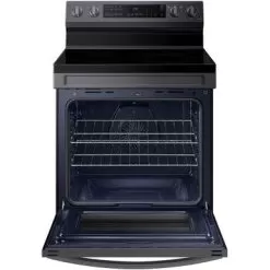 Samsung 6.3-Cu. Ft. Smart Freestanding Electric Range With No-Preheat Air Fry And Convection, Brushed Black -Appliance Shop 2864ea1f 3846 4321 8426 5dac2d1a5d11