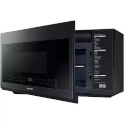 Samsung - 2.1 Cu. Ft. Over-the-Range Microwave With Sensor Cook - Black Stainless Steel -Appliance Shop 289f697d 6f10 4403 b700 0db754dcc425