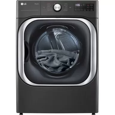 LG - 9.0 Cu. Ft. Stackable Smart Electric Dryer With Steam And Built-In Intelligence - Black Steel 3 LG - 9.0 Cu. Ft. Stackable Smart Electric Dryer With Steam And Built-In Intelligence - Black Steel