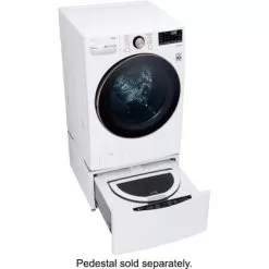 LG - 4.5 Cu. Ft. High-Efficiency Stackable Smart Front Load Washer With Steam And Built-In Intelligence - White -Appliance Shop 29689ff6 3f42 516f 842a 897ea7d7f2bc