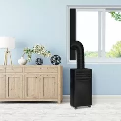 Danby - DPA050E2BDB-6 150 Sq. Ft. 3-in-1 Portable Air Conditioner 7,500 BTU - Black -Appliance Shop 2a5f9c23 df61 5cc0 8625 a6dad1f3edff