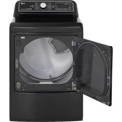 LG - 7.3 Cu. Ft. Smart Gas Dryer With Steam And Sensor Dry - Black Steel -Appliance Shop 2b4d57d2 5c98 53c5 9b36 d08de294a280