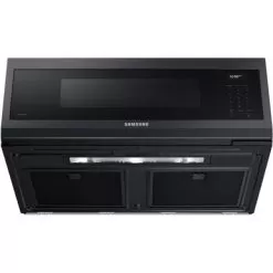 Samsung 1.1-Cu. Ft. Smart SLIM Over-the-Range Microwave With 550 CFM Ventilation, Black Stainless -Appliance Shop 2bf75cbd 1b7c 448f a6f2 ba36db6d3e83