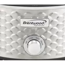 Brentwood Scallop Pattern 4.5 Quart Slow Cooker - Silver 14 Brentwood Scallop Pattern 4.5 Quart Slow Cooker - Silver -Appliance Shop 2cb2561c 3c64 4613 81dd c24a025c4df7