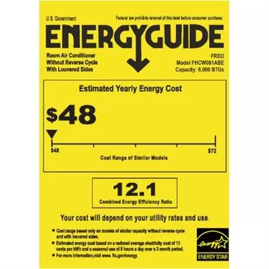 6,000 BTU Window Air Conditioner, Sleek Design, Energy Star 10 6,000 BTU Window Air Conditioner, Sleek Design, Energy Star - Image 8