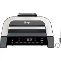 Ninja - Foodi Smart XL 6-in-1 Countertop Indoor Grill With Smart Cook System, 4-quart Air Fryer - Dark Grey/Stainless