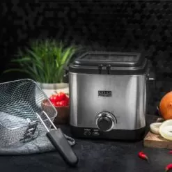 Bella Pro Series - 1.6-qt. Deep Fryer - Stainless Steel -Appliance Shop 2da59e88 e524 5846 8a02 9b6f60722cf5