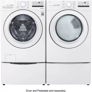 LG - 4.5 Cu. Ft. High Efficiency Stackable Front-Load Washer With 6Motion Technology - White 16 LG - 4.5 Cu. Ft. High Efficiency Stackable Front-Load Washer With 6Motion Technology - White - Image 14
