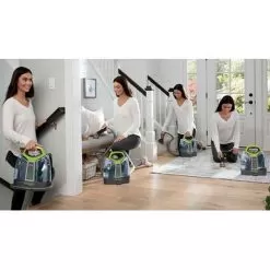 BISSELL - Little Green ProHeat Corded Handheld Deep Cleaner - Titanium With Chacha Lime Accents -Appliance Shop 30ba2203 6fa4 5100 896c 546bd43a837d