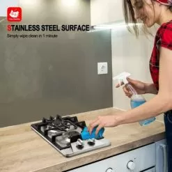 GASLAND Chef 12'' Gas Stove Top Stainless Steel 2 Burner NG/LPG Convertible Built-in Gas Cooktop, CSA Certification - Stainless Steel -Appliance Shop 30d02f8c 1d37 4959 ba54 8268e926c73d