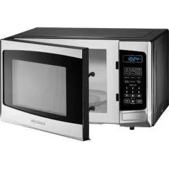Insignia™ - 0.9 Cu. Ft. Compact Microwave - Stainless Steel -Appliance Shop 31ea3675 46f0 522d 9635 ad956bdb7427