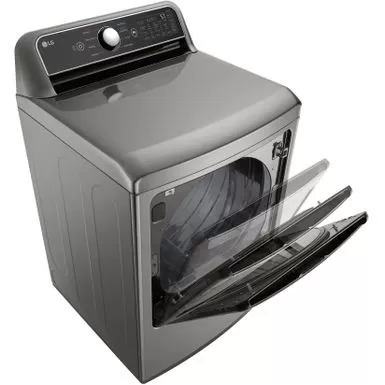 LG - 7.3 Cu. Ft. Smart Electric Dryer With EasyLoad Door - Graphite Steel 8 LG - 7.3 Cu. Ft. Smart Electric Dryer With EasyLoad Door - Graphite Steel - Image 6