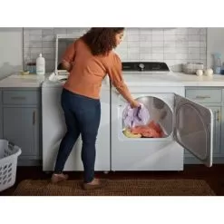 Whirlpool - 7.0 Cu. Ft. Electric Dryer With Steam And Moisture Sensing - White -Appliance Shop 32c8be82 a685 57b9 9566 802919e9cadc