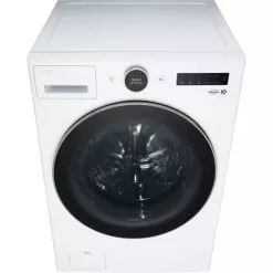 LG - 5.0 Cu. Ft. High-Efficiency Smart Front Load Washer With Steam And TurboWash 360 - White -Appliance Shop 32e8fb0a fb74 500c 9aec 6cfa40d34053