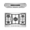 2 Piece Kitchen Appliances Packages Including 30" Gas Cooktop And 30" Under Cabinet Range Hood - Silver -Appliance Shop 3336d5a7 019a 482b b235 ca40450c4246