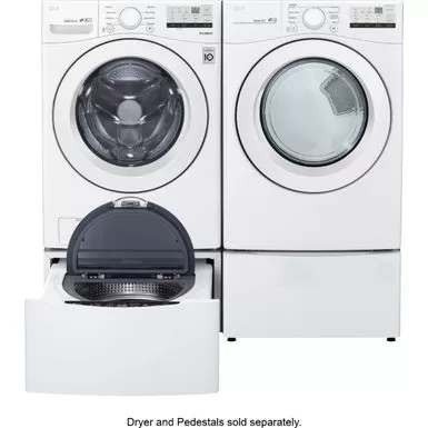 LG - 4.5 Cu. Ft. High Efficiency Stackable Front-Load Washer With 6Motion Technology - White 15 LG - 4.5 Cu. Ft. High Efficiency Stackable Front-Load Washer With 6Motion Technology - White - Image 13