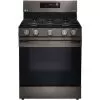 LG 5.8-Cu. Ft. Gas Convection Smart Range With AirFry, Black Stainless Steel -Appliance Shop 34f1a90c 0597 475b b20f bf4f941c5a45