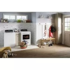 GE - 7.4 Cu. Ft. Front Load Electric Dryer With Sensor Dry - White On White -Appliance Shop 35422e19 01d0 5194 bbcc d73c3594e2c2